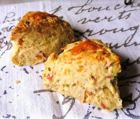 Cheese, Spring Onion & Bacon Scones