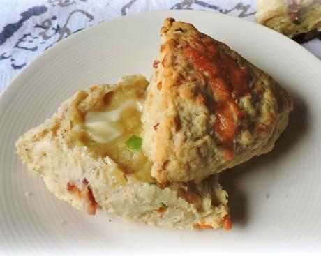 Cheese, Spring Onion & Bacon Scones