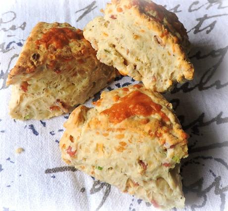 Cheese, Spring Onion & Bacon Scones