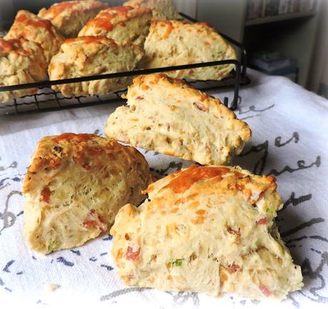 Cheese, Spring Onion & Bacon Scones