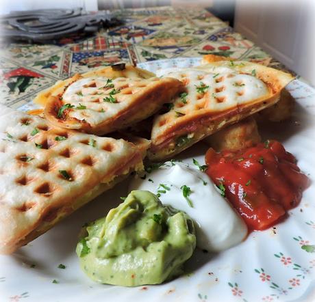 Breakfast Waffle Quesadillas Breakfast Waffle Quesadillas