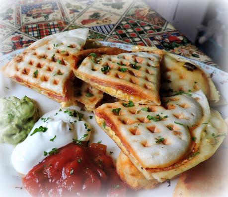 Breakfast Waffle Quesadillas