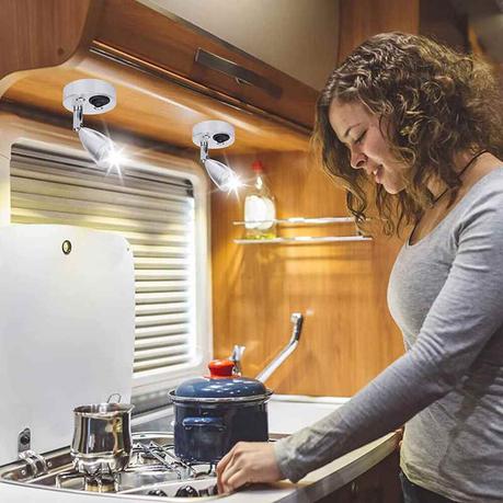 RV LIghting LEDs in Kitchen