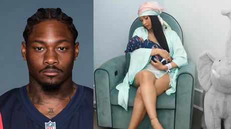Stefon Diggs and Cardi B child