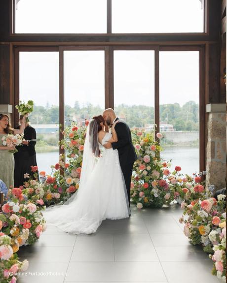 isabella ryan real wedding ceremony aisle janine furtado photo co
