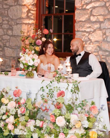 isabella ryan table real wedding bridesmaids gomsmen reception janine furtado photo co