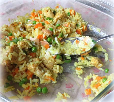 Curried Chicken & Coconut Rice Casserole