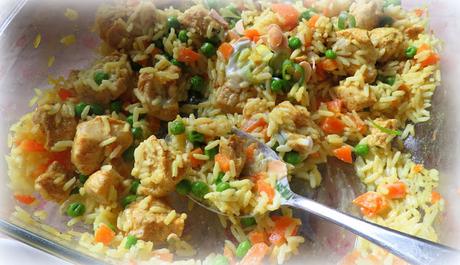 Curried Chicken & Coconut Rice Casserole