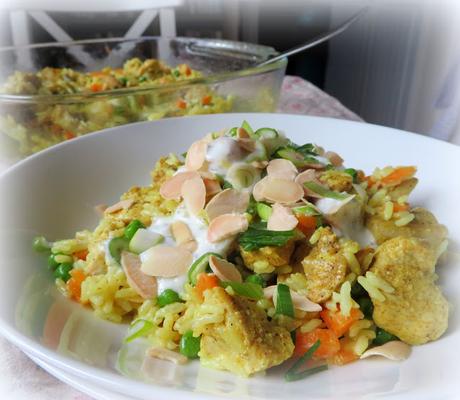 Curried Chicken & Coconut Rice Casserole