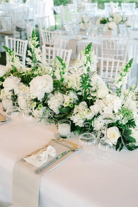 Chic Spring Wedding Gorgeous White Florals