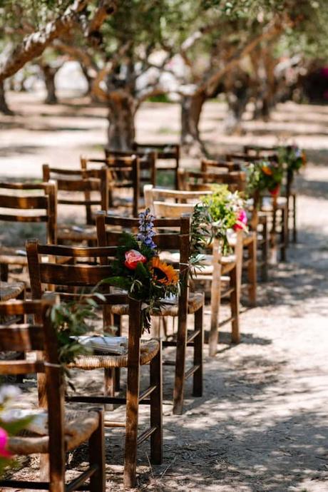 Rustic Chic Olive Grove Wedding Decor Ideas