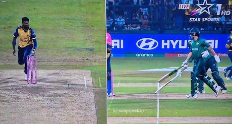 Paki run out ! - both the batsmen at the same crease !! Paki run out ! - both the batsmen at the same crease !!