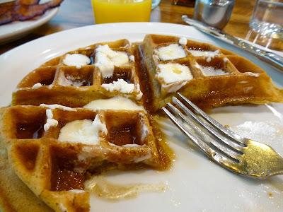 OJ and waffle