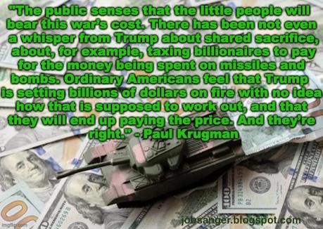 Trump's Immoral War Will Not Help Any Family's Budget