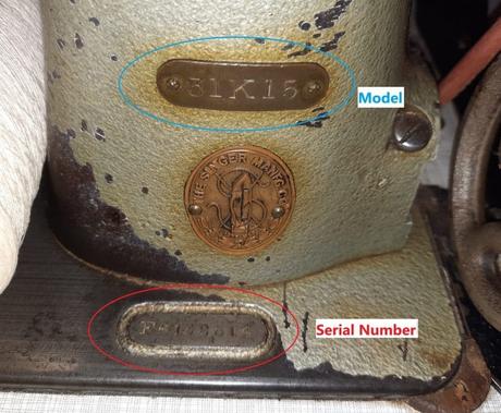 The upper plate indicates the Model number (31K15). The lower plate hosts the serial number. This serial is a number with one prefix letter.