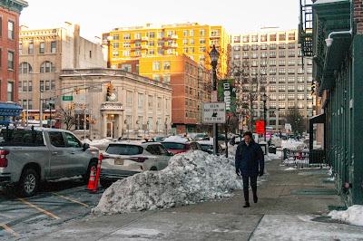 Sun (dirty) snow Hoboken