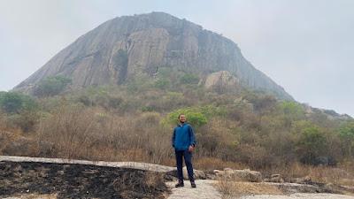 The trek begins at Acchalu, Ramanagara Betta