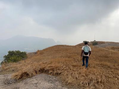 Anwar enjoying the summit of Acchalu betta