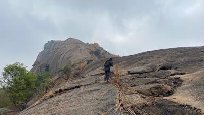 Beautiful stairway to the skies at Acchalu, Ramanagara