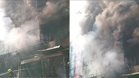 Several shops destroyed in Maharagama fire