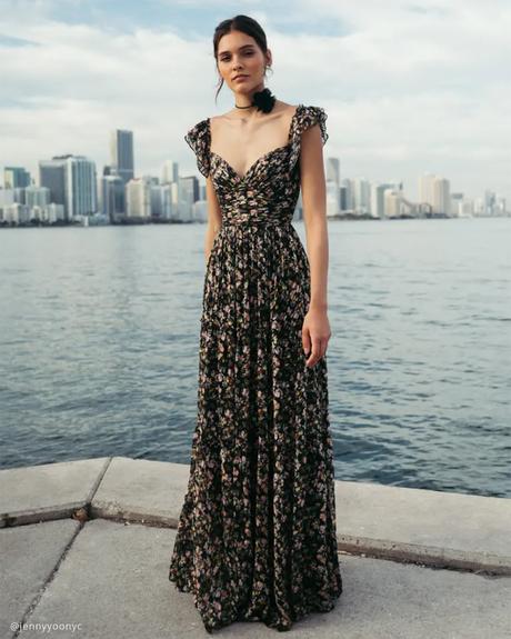 wedding guest dresses spring long floral jenny yoo