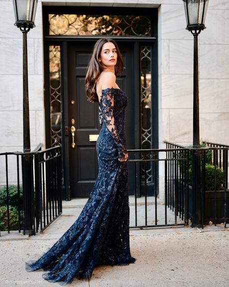 wedding guest dresses spring black lace with long sleeves moniquelhuiller