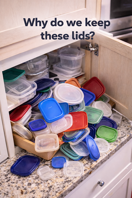 Image: Adjustable Container Lid Organizer Rack on Wayfair