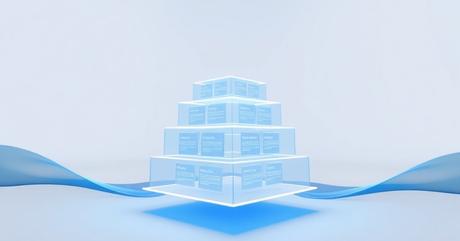 A stunning architectural visualization showing a transparent, three-dimensional 