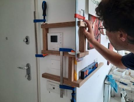 Making our custom wall shelves