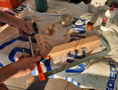 Making our custom wall shelves