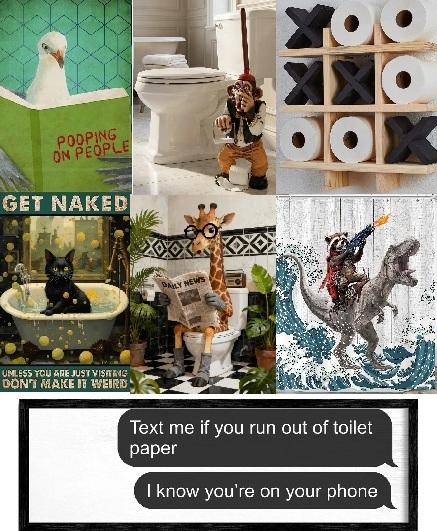 Image: bathroom decor ideas,funny home decor,weird products,unique home finds