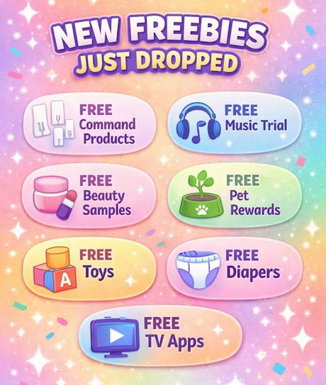 Image: freebies roundup,free samples online,family freebies,beauty freebies,household freebies