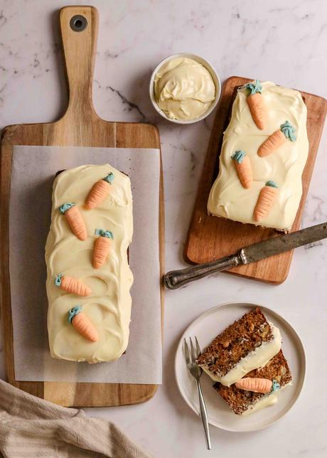 Carrot and pineapple loaf cakes