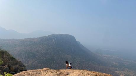 Anwar pushing through the last stretch of Vade Malleshwara Betta trek