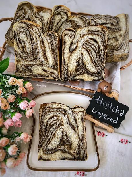 Hojicha Layered Bread