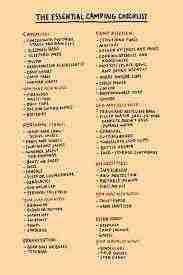 Camping Checklist 2 183X275