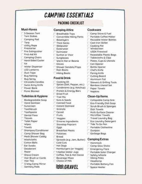Camping Checklist 1 800X1036
