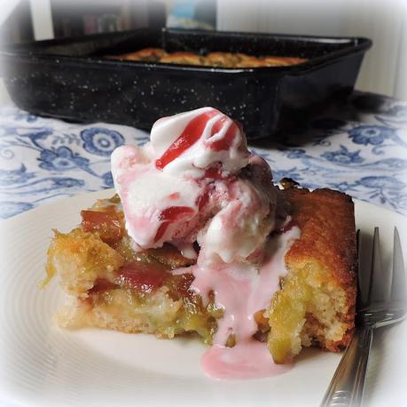 Rhubarb Pudding Cake