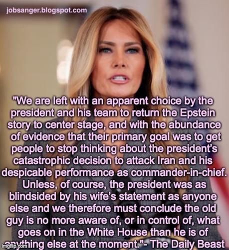 Why Did Melania Make Her Speech About Epstein?