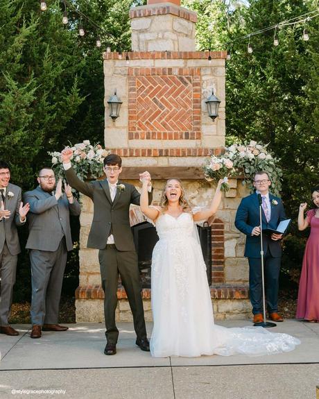 mr mrs wagner bride groom ceremony guests