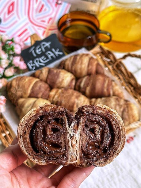 巧克力大理石奶油捲 Chocolate Marble Butter Roll