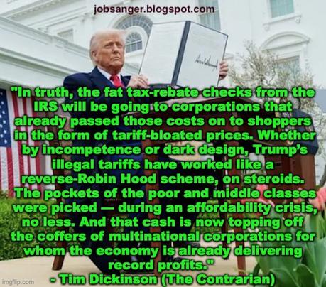 The Trump Tariffs Turn Out To Be A Reverse Robin Hood Corporate Scam