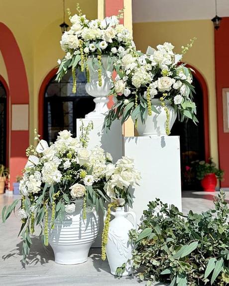 Romantic Summer Wedding White Flowers