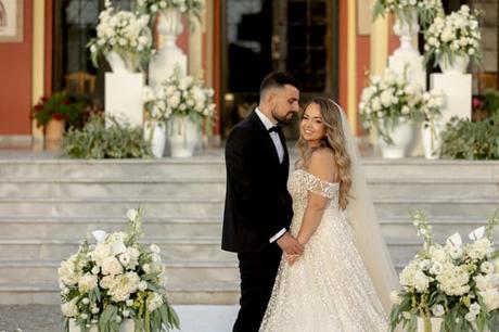 Romantic Summer Wedding White Flowers