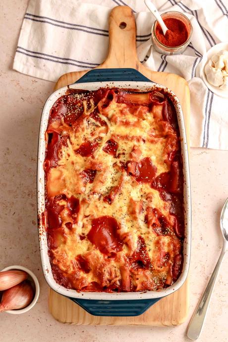 Spinach and ricotta stuffed pasta