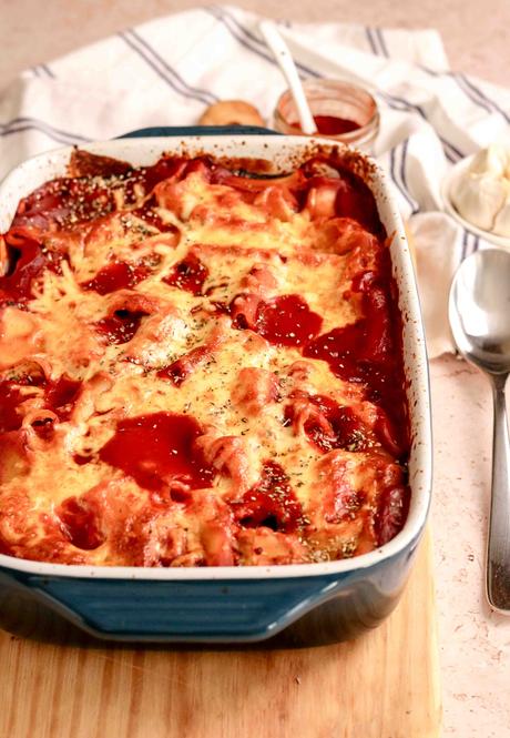 Spinach and ricotta stuffed pasta