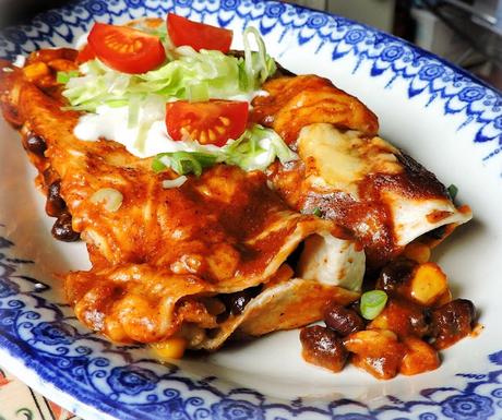 Black Bean & Corn Enchiladas