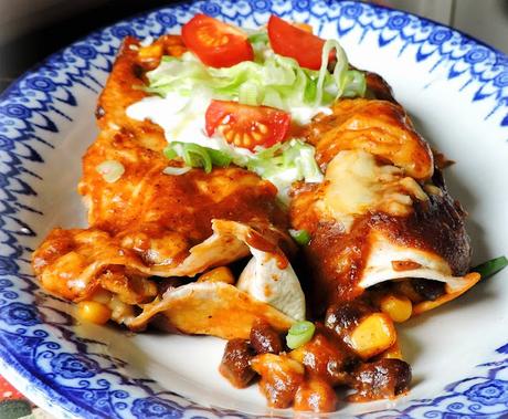 Black Bean & Corn Enchiladas