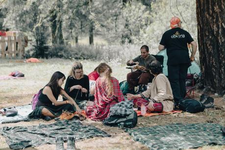 An improvised and spontaneous lucet workshop with friends at Celtica Festival 2023