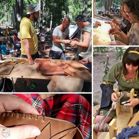 Crafting workshops we attended during Celtica Festival
